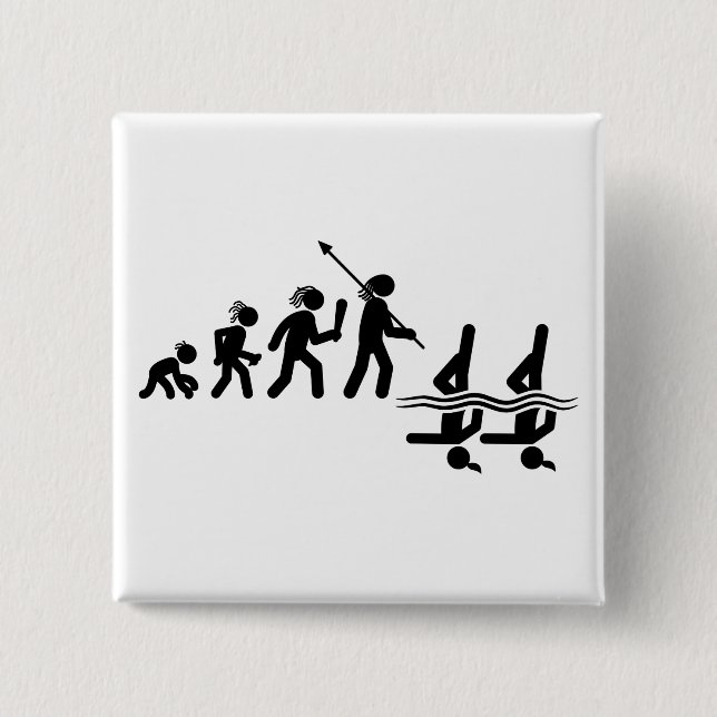 Synchronized Swimming Button (Front)