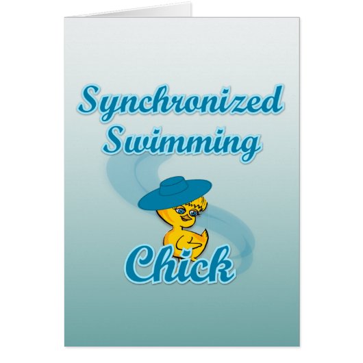 Synchronized Swimming Chick #3 Cards (Front)
