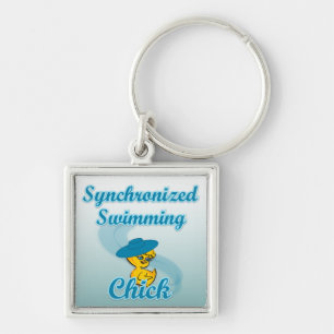 Synchronized Swimming Chick #3 Keychain