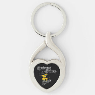 Synchronized Swimming Chick #4 Keychain
