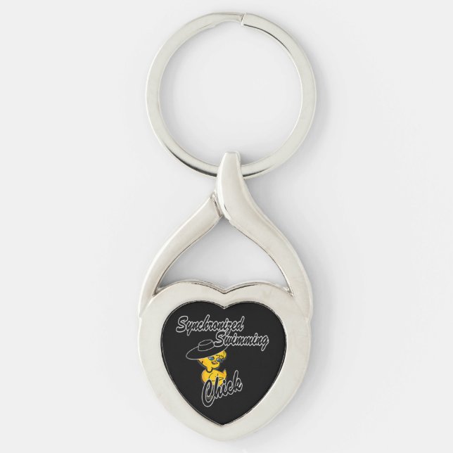Synchronized Swimming Chick #4 Keychain (Front)