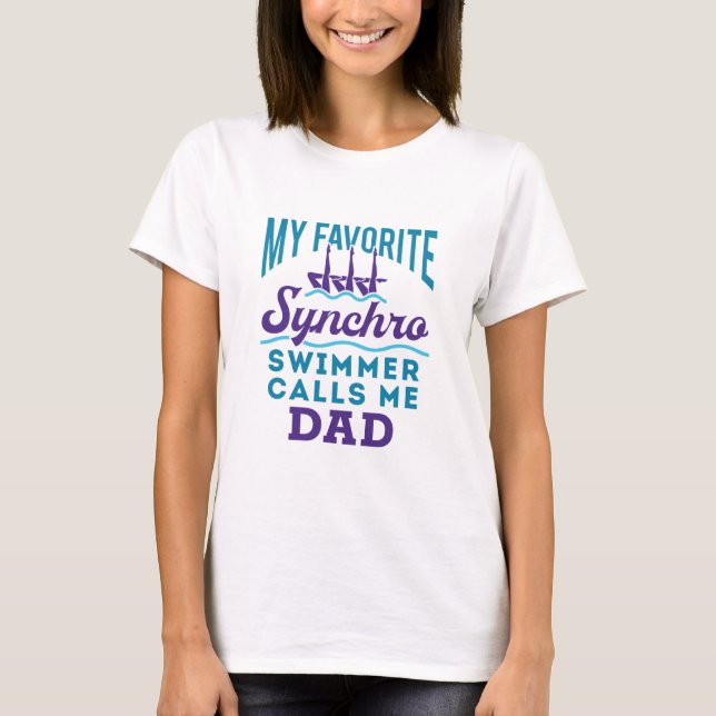Synchronized Swimming Dad Synchro T-Shirt (Front)