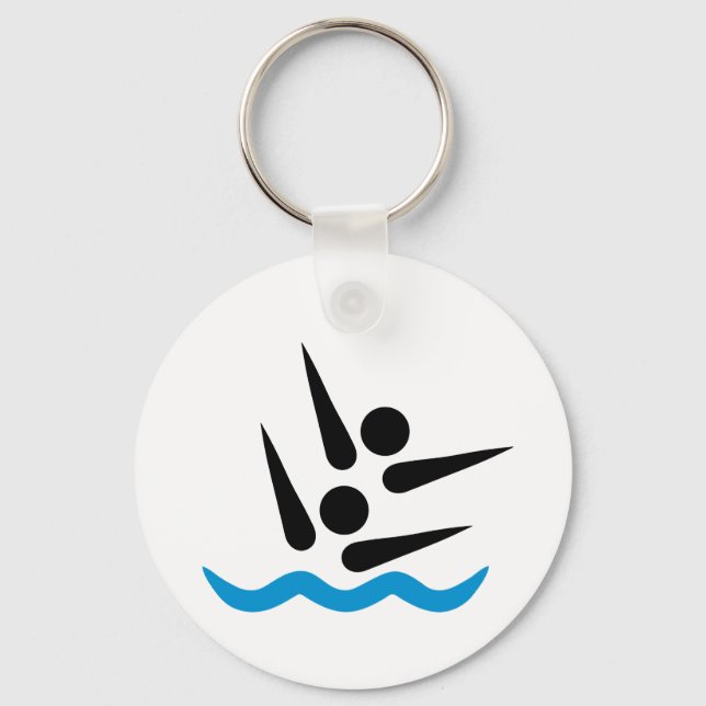 Synchronized swimming keychain (Front)