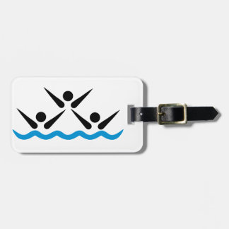 Synchronized swimming luggage tag