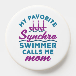 Synchronized Swimming Mom Favorite Synchro Swimmer PopSocket