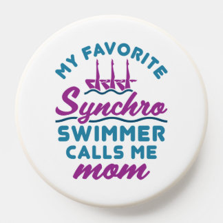 Synchronized Swimming Mom Favorite Synchro Swimmer PopSocket