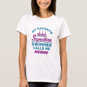 Synchronized Swimming Mom Favorite Synchro Swimmer T-Shirt