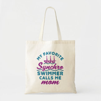 Synchronized Swimming Mom Favorite Synchro Swimmer Tote Bag