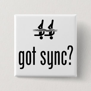 Synchronized Swimming Pinback Button