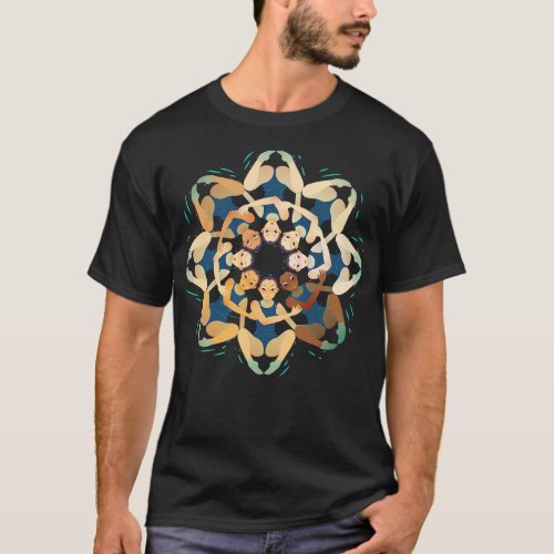 Synchronized Swimming Summer Games Mandala T_Shirt