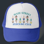 Synchronized Swimming Swim Team Pool Coach Club Trucker Hat<br><div class="desc">Design features an original marker illustration of a row of synchro swimmers. Ideal for your favorite synchronized swimmer or coach. This synchronised swimmer design is also available on other products. Don't see what you're looking for? Need help with customization? Contact Rebecca to have something designed just for you.</div>