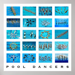 Synchronized Swimming Swimmer Poster