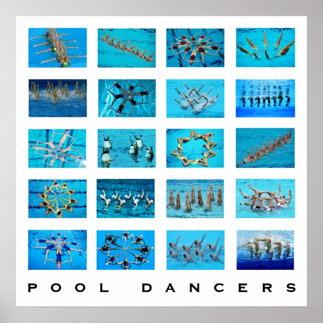 Synchronized Swimming Swimmer Poster (Front)
