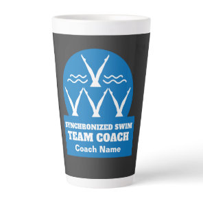 Synchronized Swimming Team Latte Mug