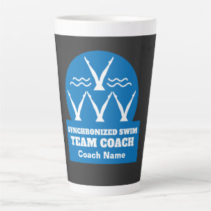 Synchronized Swimming Team Latte Mug