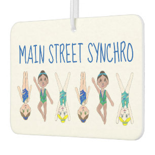 Synchronized Swimming Team Synchro Swimmer Girls Air Freshener