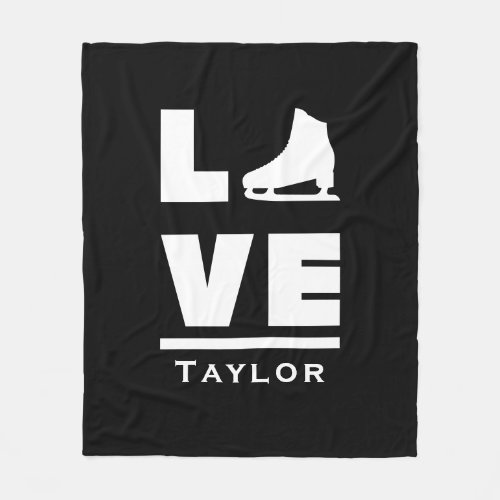 Synchronous Love And Live Figure Skating Fleece Blanket