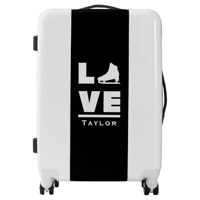 Synchronous Love And Live Figure Skating Name Text Luggage (Front)