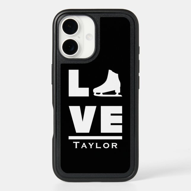 Synchronous Love And Live Figure Skating Name Text Otterbox iPhone Case (Back)
