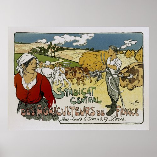 Syndicat Central Des Agricultures de France Poster