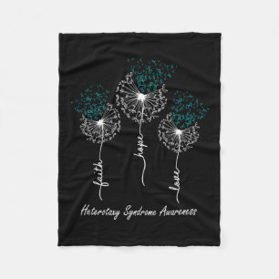 Syndrome Awareness Faith Hope Love  Fleece Blanket