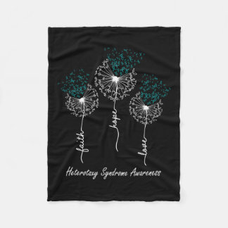 Syndrome Awareness Faith Hope Love  Fleece Blanket