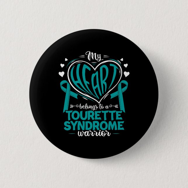Syndrome Tourette Syndrome Awareness  Button (Front)