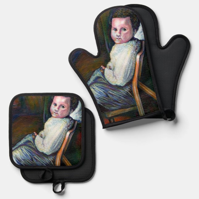 Synesthesia Oven Mitt & Pot Holder Set (Front/Back)