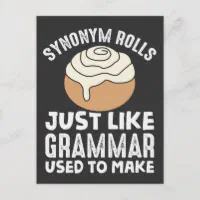 Crazy Dog Tshirts Mens Synonym Rolls Just Like Grammar Used To