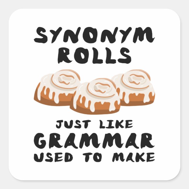 Synonym Rolls Square Sticker (Front)
