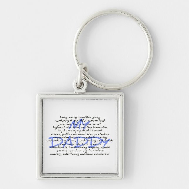 Synonyms For Daddy Keychain (Front)