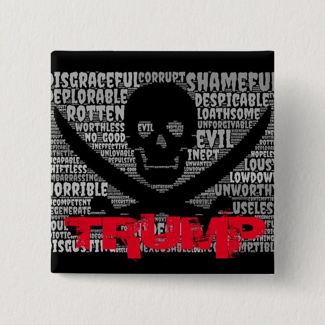 Synonyms for Trump Pinback Button (Front)