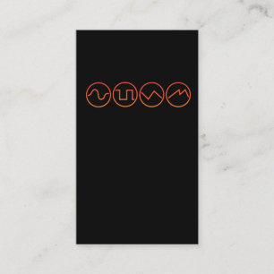 Synth Wave Synthesizer electronic music producer Business Card