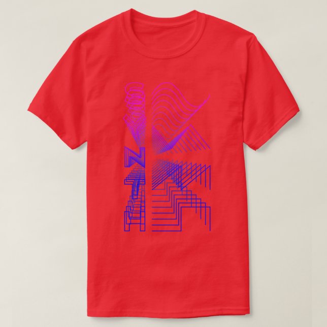 Synth Waveform Audio Analog Design Modular Gift 2 T-Shirt (Design Front)