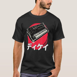 Synthesizer Japanese Analog Synthwave Techno Synth T-Shirt