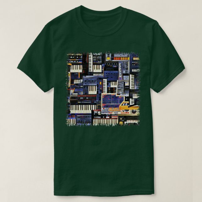 Synthesizer Lover Artwork  T-Shirt (Design Front)