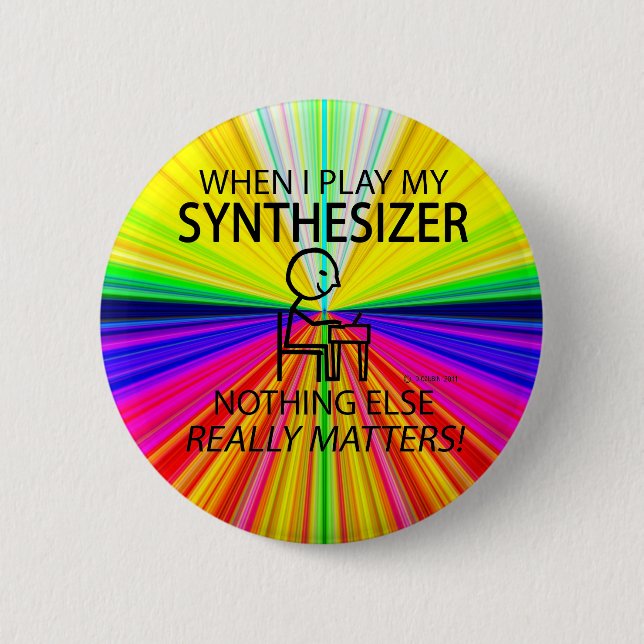 Synthesizer Nothing Else Matters Button (Front)
