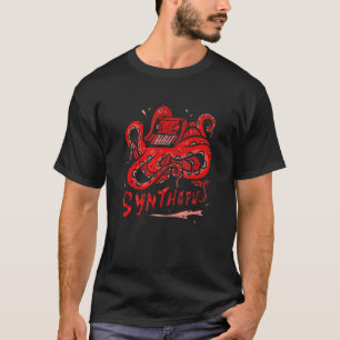 Synthesizer Octopus Analog Dj Nerd Producer Daw Sy T-Shirt