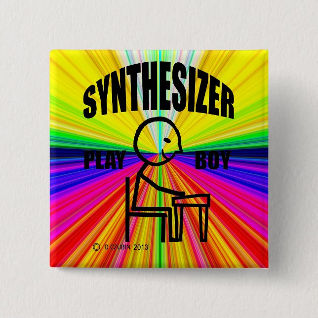Synthesizer Play Boy Button (Front)