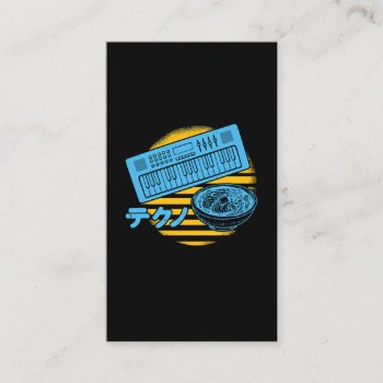 Synthesizer Ramen Synth Keyboard Business Card by Designer_Store_Ger at Zazzle