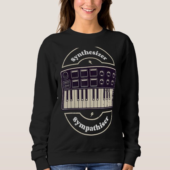 Synthesizer Sympathizer Analog Synth Modular Synth Sweatshirt (Front)
