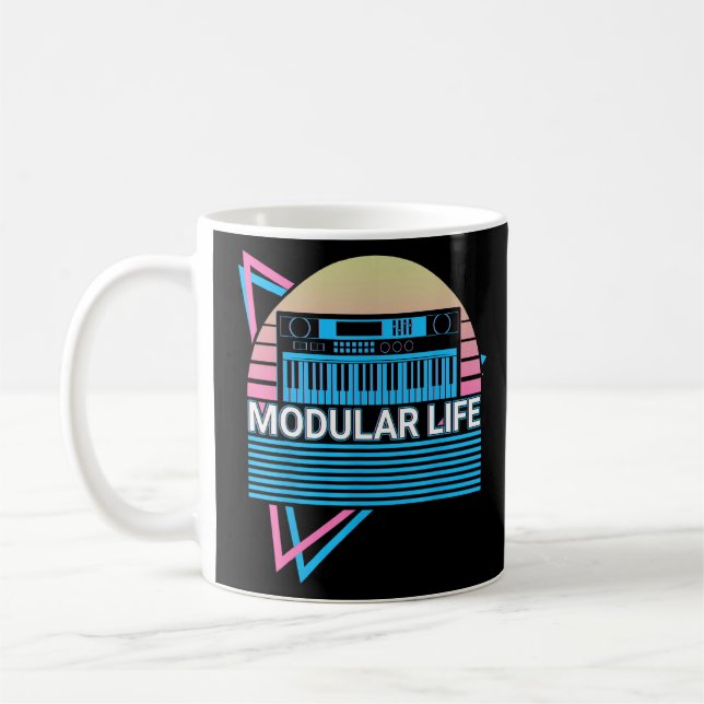 Synthesizer Synth Electronic Musician Modular Life Coffee Mug (Left)