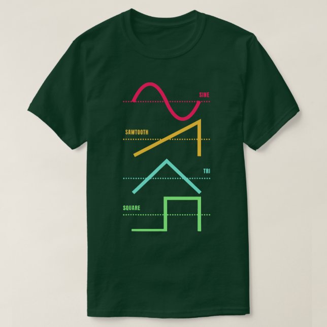 Synthesizer Techno Modular Synth Analog T-Shirt (Design Front)