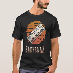 Synthesizer Vintage Retro Classic Sunset Music T-Shirt