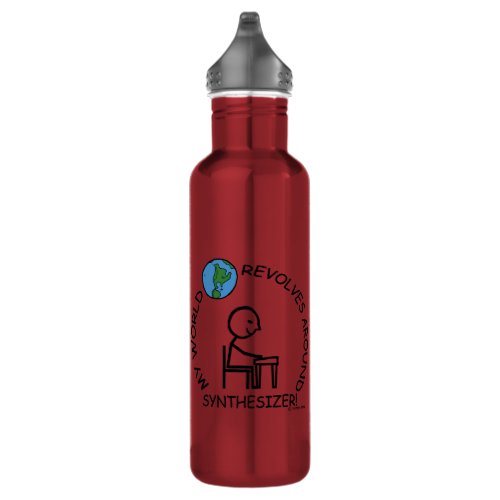 Synthesizer _ World Revolves Around Stainless Stee Stainless Steel Water Bottle