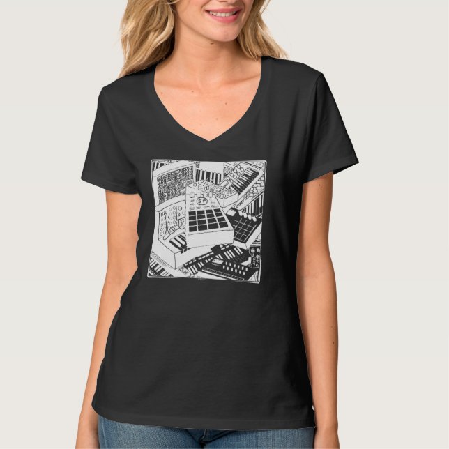 Synthesizers For Electronic Musician Pullover (Front)