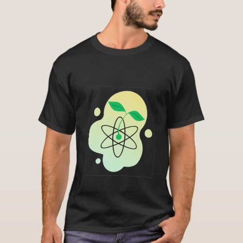 Synthetic Biology Plant Sprouting Atom Green T_Shirt