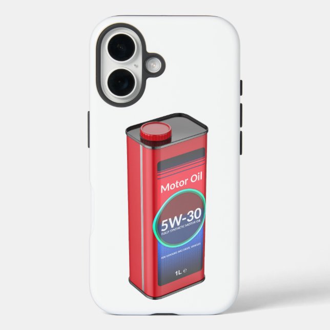 Synthetic car motor oil tin can Case-Mate iPhone case (Back)