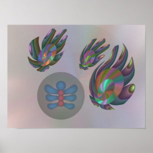 Synthetic disks and life form poster