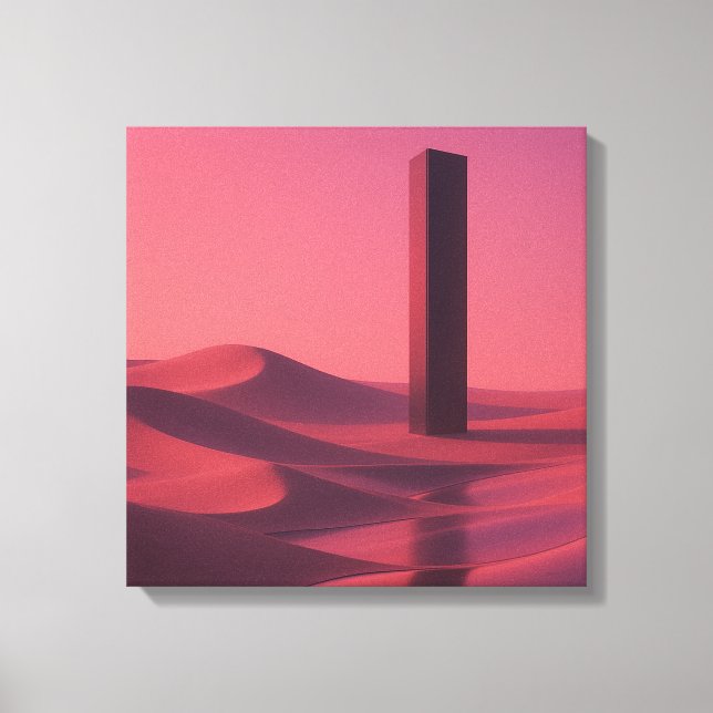 Synthetic Dunes Canvas Print (Front)